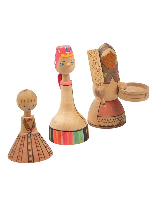 Puunuket, 3 kpl - Koriste-esineet - 10105505308 - 0