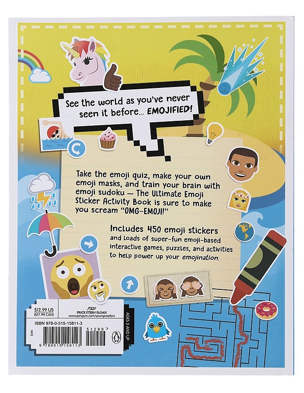 The Ultimate Emoji Sticker Activity Book - Malcolm Croft - Lastenkirjat - 10105505325 - 1