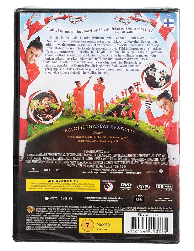 Jali ja Suklaatehdas - DVD - DVD-elokuvat - 10105505350 - 1