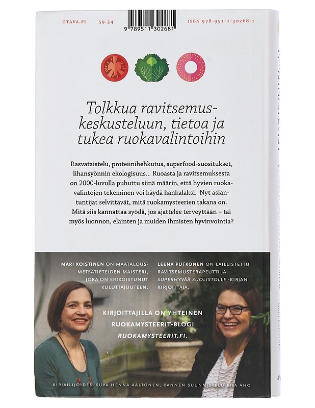 Ruokamysteerit : viisaiden valintojen jäljillä - Putkonen, Leena - Ruokakirjat - 10105505510 - 1