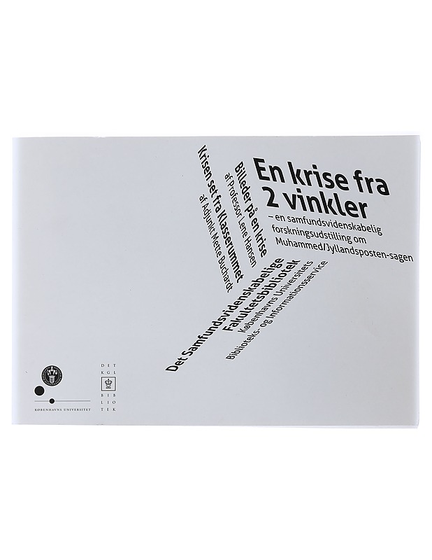 En Krise Fra 2 Vinkler - Taide- ja kulttuurikirjat - 10105505554 - 0