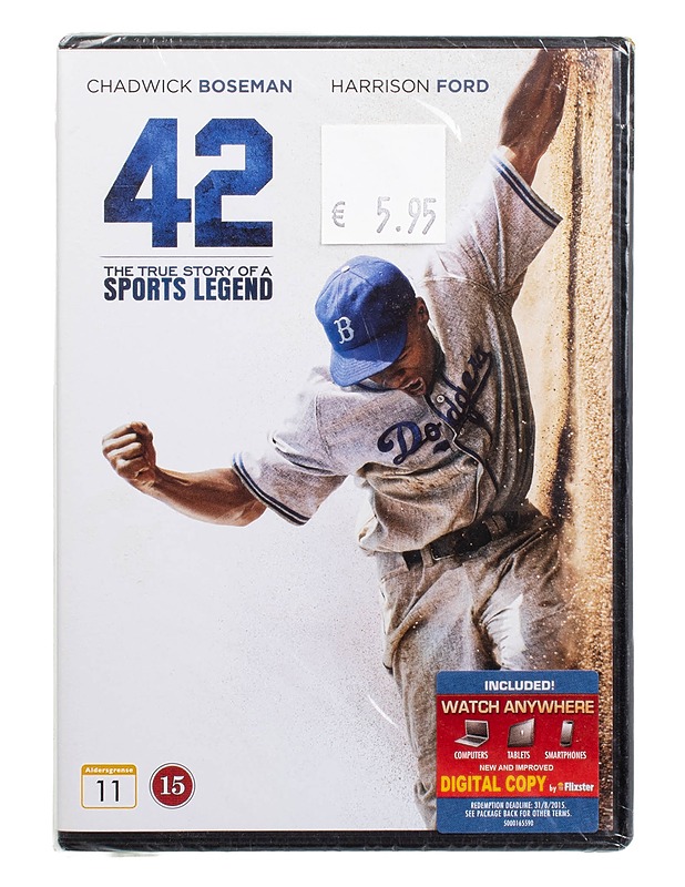 42 The true story of a sports legend  -  DVD - DVD-elokuvat - 10105505560 - 0