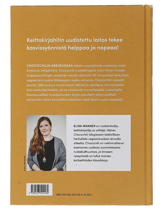 Chocochilin arkiruokaa : 30 minuutin vegaanireseptit - Elina Innanen - Ruokakirjat - 10105505597 - 1