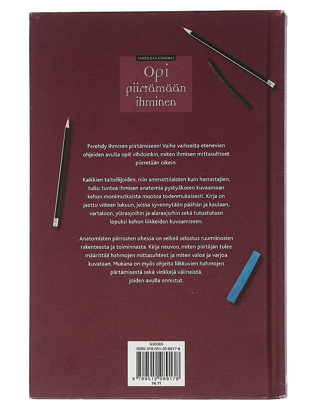 Opi piirtämään ihminen : täydellinen anatomian opas piirtäjälle - Carter, Daniel - Harrastekirjat - 10105505598 - 1
