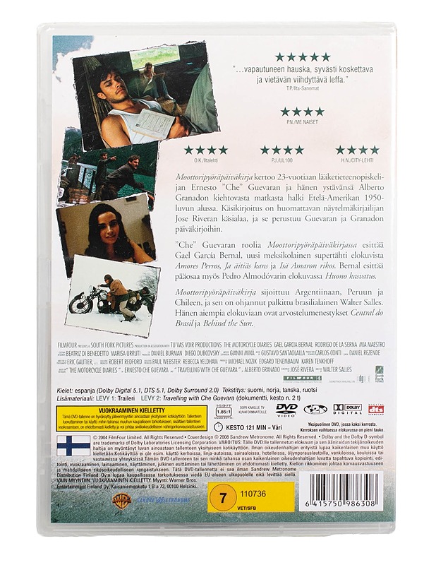 MOOTTORIPYÖRÄ PÄIVÄKIRJA - DVD - DVD-elokuvat - 10105505635 - 1