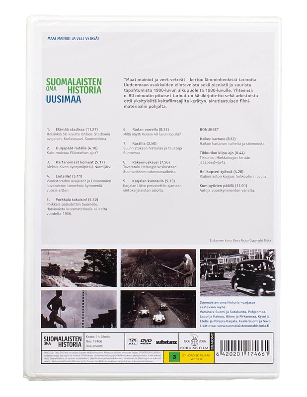 SUOMALAISTEN OMA HISTORIA, UUSIMAA - DVD - DVD-elokuvat - 10105505655 - 1