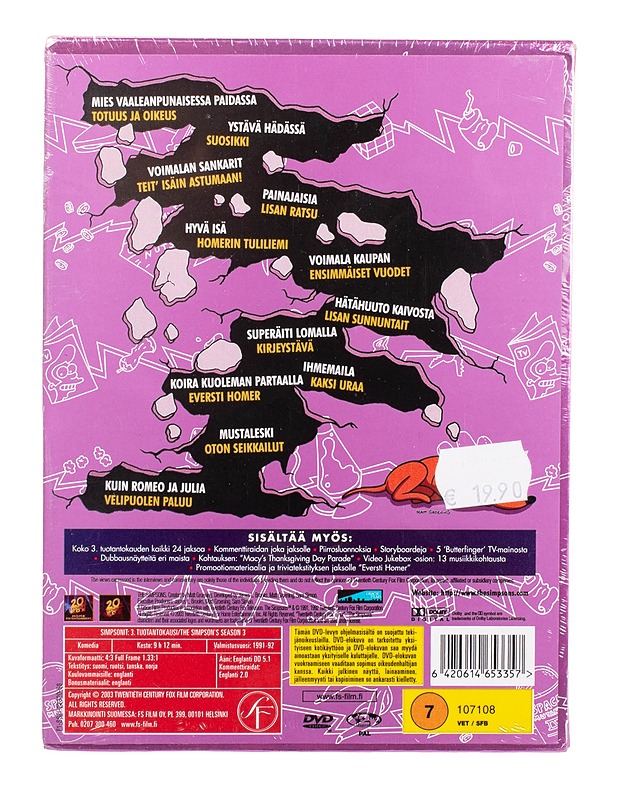 The Simpsons the complete third season - DVD - DVD-elokuvat - 10105505666 - 1