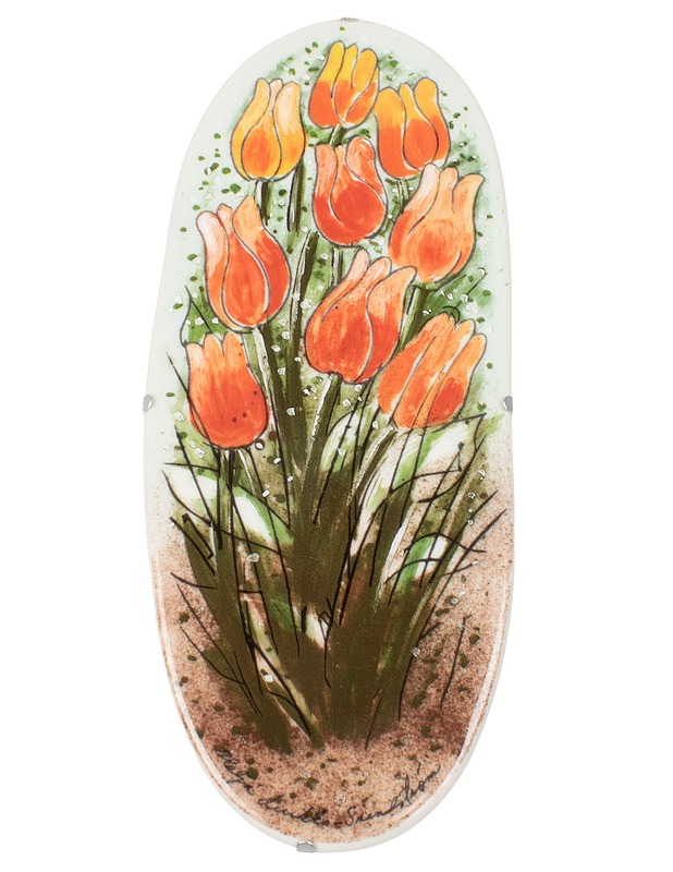 ARABIA Tulppaaneja tulvillaan seinälaatta - Designsuosikit - 10105505706 - 0