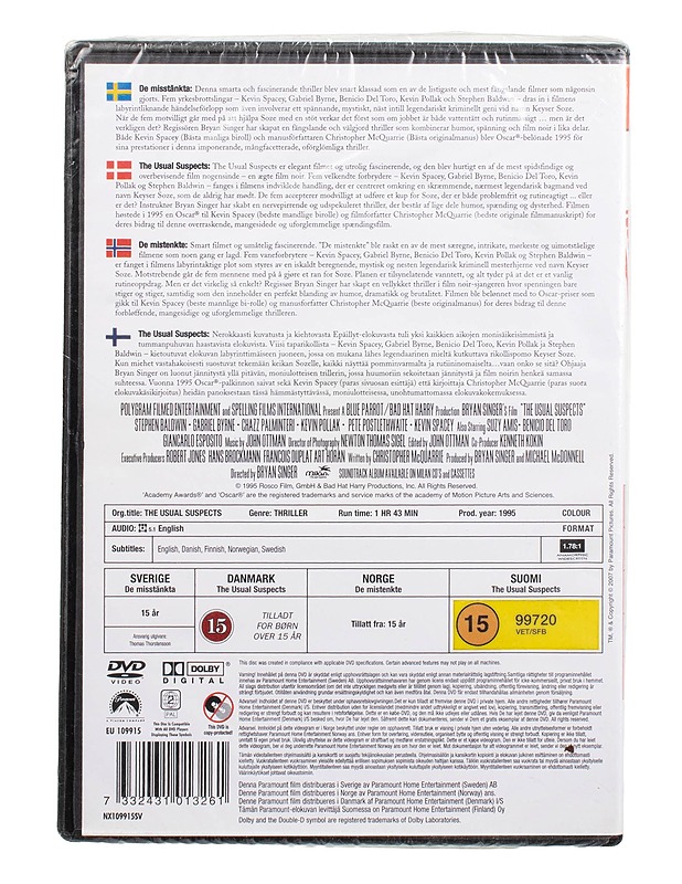 The usual suspects - DVD - DVD-elokuvat - 10105505720 - 1