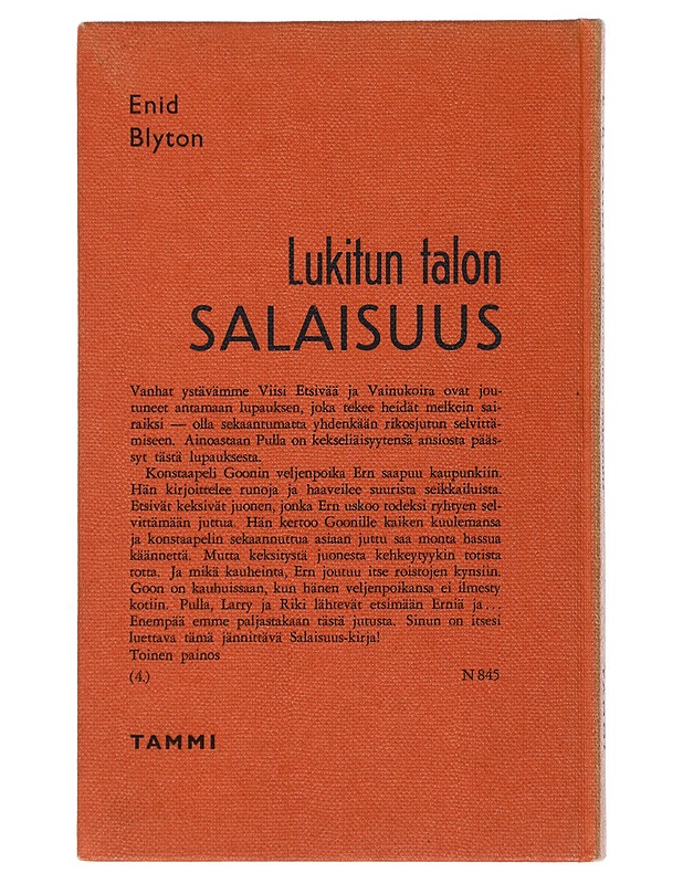Lukitun talon salaisuus - Enid Blyton - Lastenkirjat - 10105505750 - 1