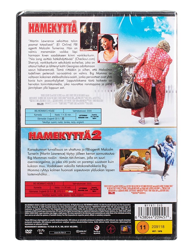 HAMEKYTTÄ & HAMEKYTTÄ 2 - DVD - DVD-elokuvat - 10105505757 - 1