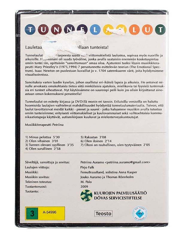 Tunne laulut - DVD - DVD-elokuvat - 10105505766 - 1