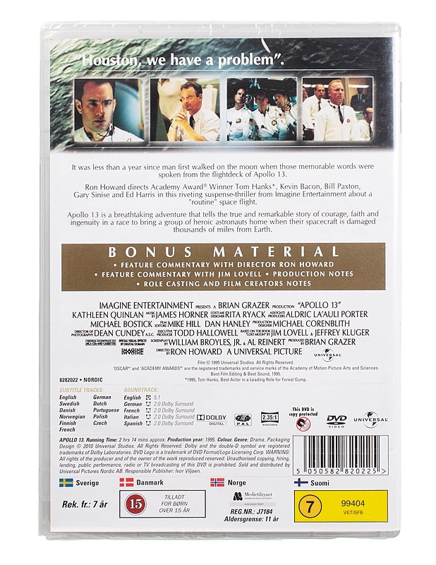 APOLLO 13 - DVD - DVD-elokuvat - 10105505779 - 1