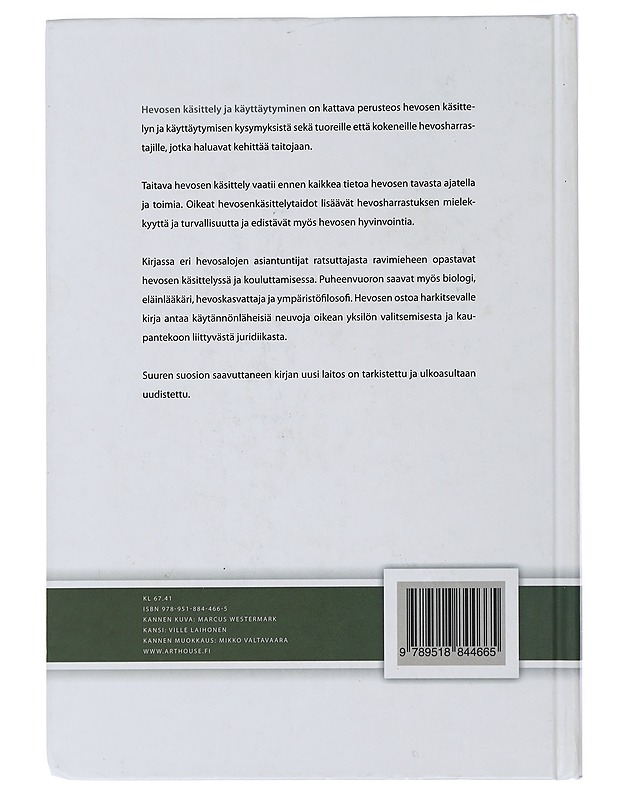 Hevosen käsittely ja käyttäytyminen - Nieminen, Virpi - Tietokirjat ja oppaat - 10105505795 - 1