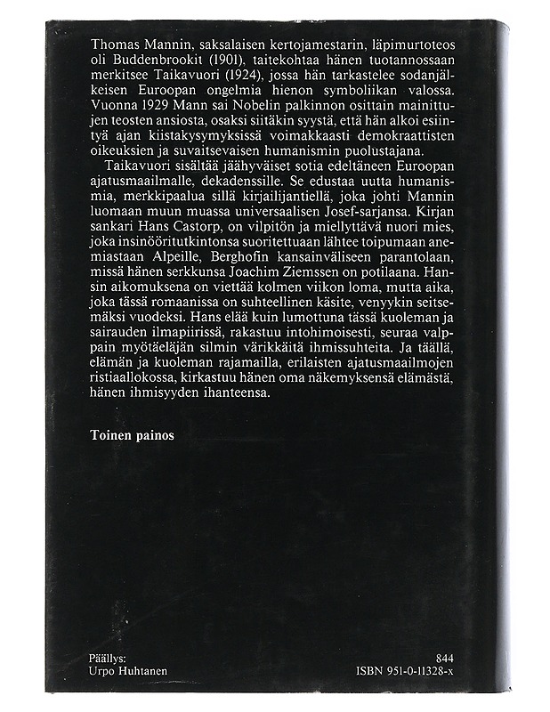 Taikavuori - Mann, Thomas - Romaanit ja novellit - 10105505831 - 1