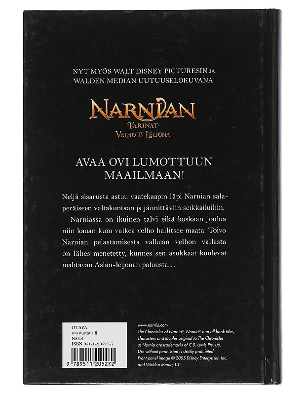 Narnian tarinat : Velho ja leijona - Lewis, C. S. - Fantasia- ja scifi - 10105505899 - 1