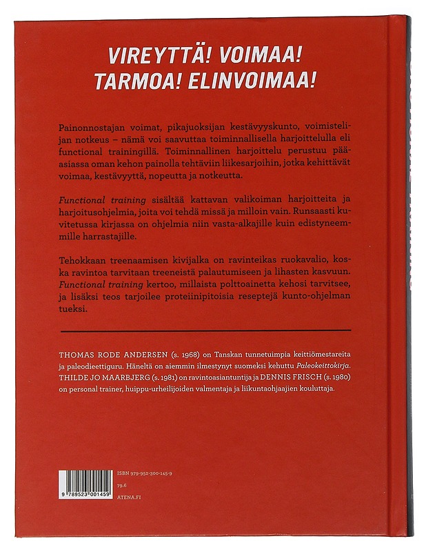 Functional training : toiminnallinen harjoittelu, ruokavalio ja treeniohjelmat - Rode Andersen, Thomas - Tietokirjat ja oppaat - 10105506069 - 1