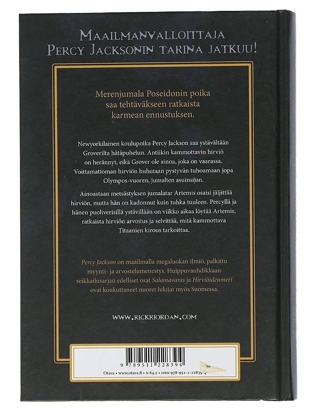 Titaanien kirous - Riordan, Rick - Fantasia- ja scifi - 10105506079 - 1