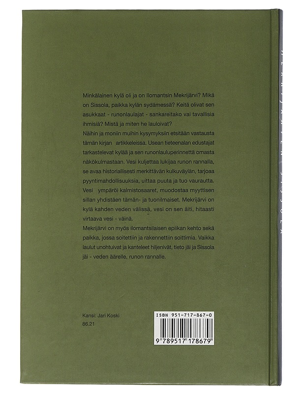 Runojen ranta : Mekrijärven Sissola - Jetsu, Laura - Historiakirjat - 10105506105 - 1