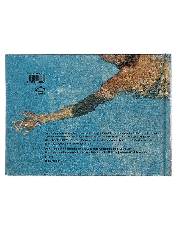 Sokeana hetkenä - Sinnemäki, Anni - Runot ja näytelmät - 10105506137 - 1