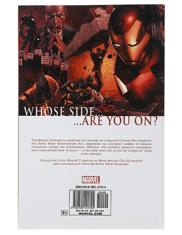 Marvel : Civil War - Millar, Mark - Sarjakuvat - 10105506136 - 1