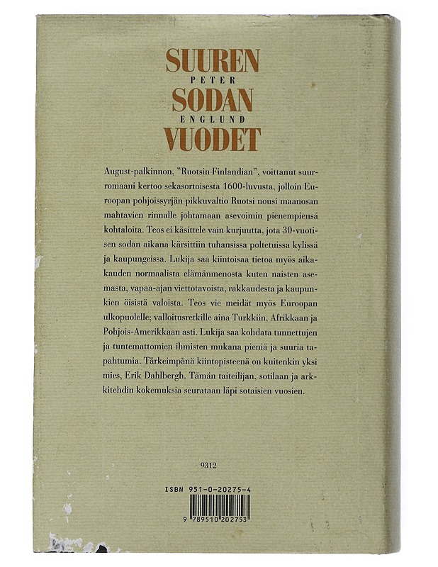 Suuren sodan vuodet - Englund, Peter - Romaanit ja novellit - 10105506154 - 1