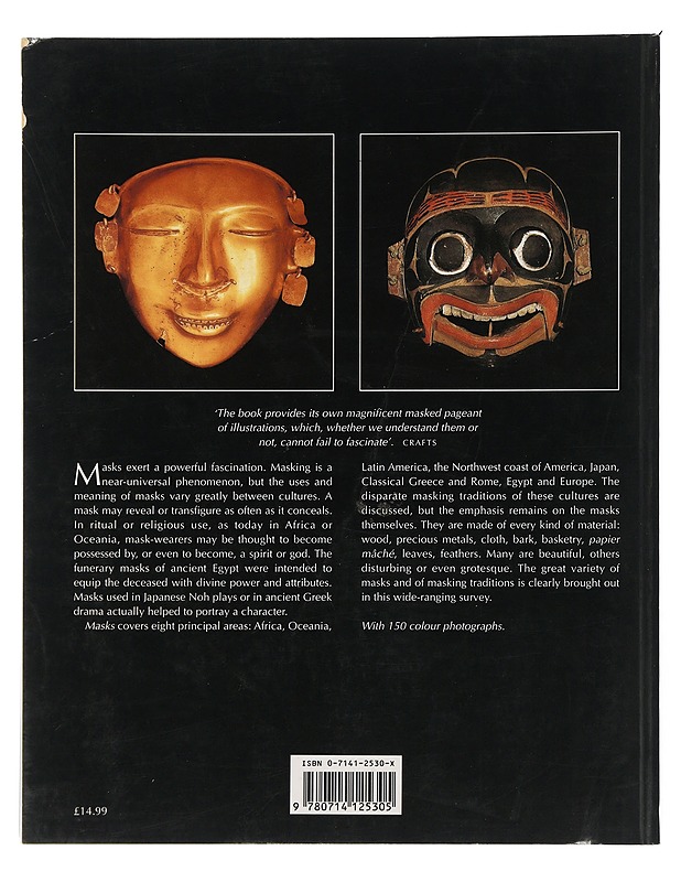Masks : the art of expression - Mack, John - Taide- ja kulttuurikirjat - 10105506233 - 1