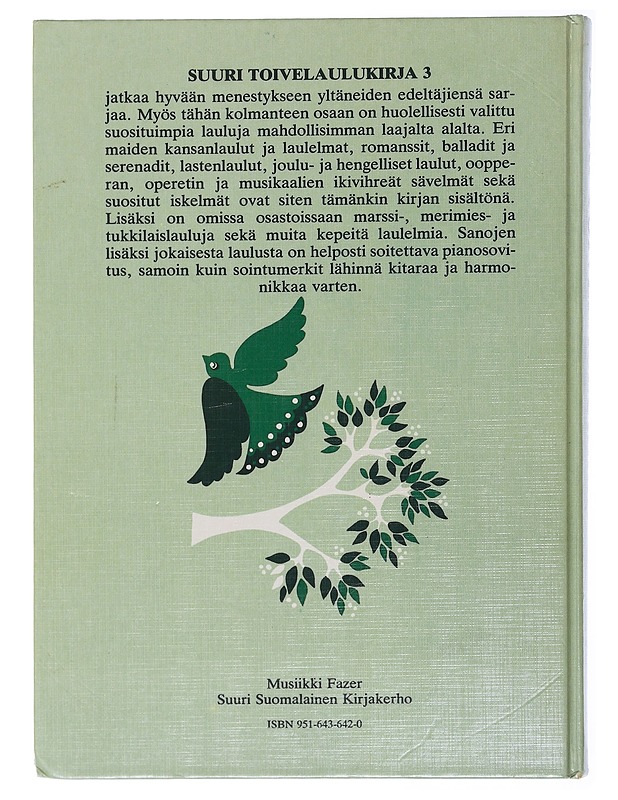 Suuri toivelaulukirja. 3 - Vuoristo, Aapeli - Musiikki- ja elokuvakirjat - 10105506264 - 1