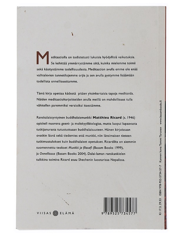 Meditoinnin taito - Ricard, Matthieu - Tietokirjat ja oppaat - 10105506329 - 1