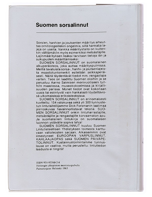 Suomen Sorsalinnut - Aarno Salminen - Tietokirjat ja oppaat - 10105506344 - 1