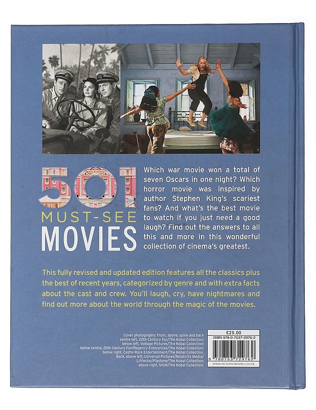 501 Must-See Movies - Hill, Emma - Musiikki- ja elokuvakirjat - 10105506342 - 1