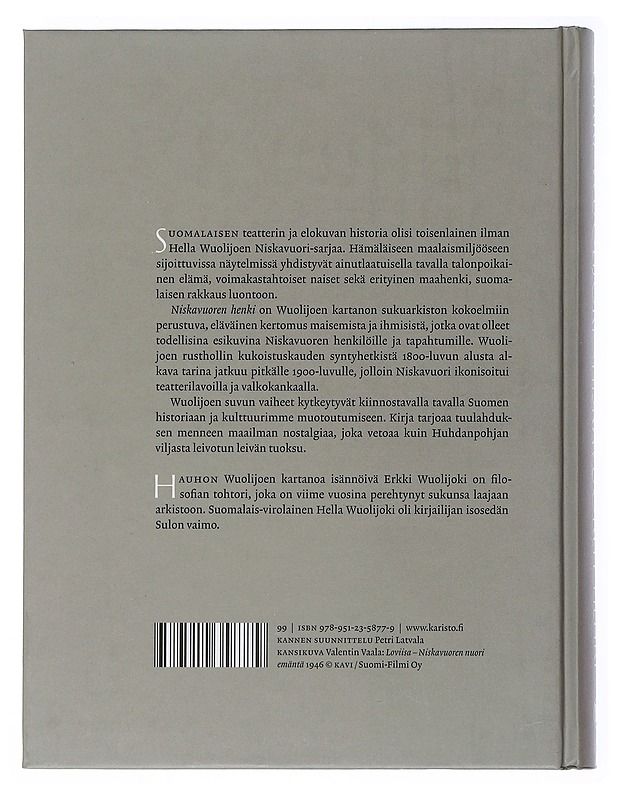 Niskavuoren henki : viljapelloilta valkokankaalle - Wuolijoki, Erkki - Elämäkerrat ja muistelmat - 10105506376 - 1