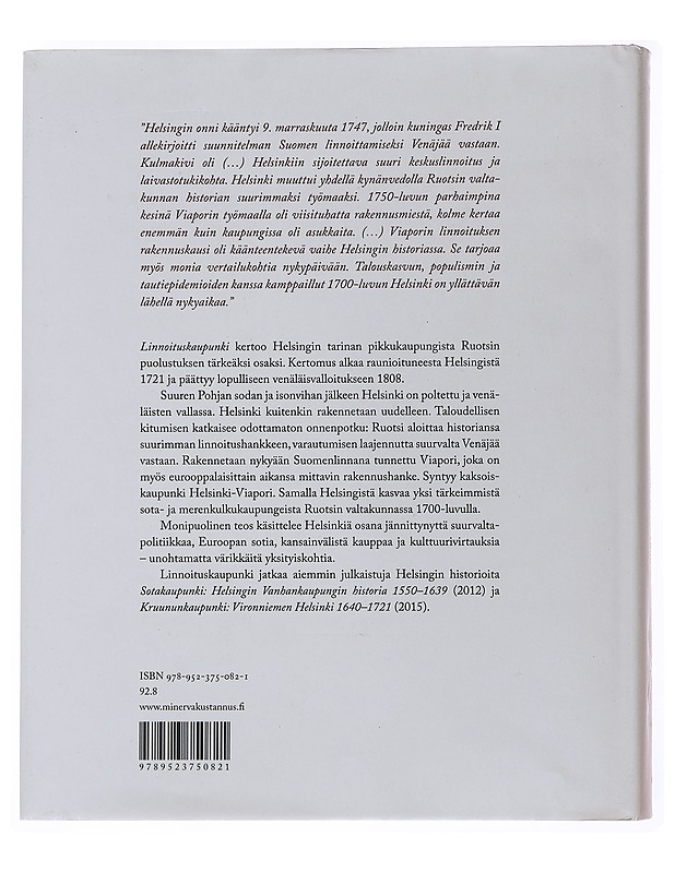 Linnoituskaupunki : Helsinki ja Viapori 1721-1808 - Aalto, Seppo - Historiakirjat - 10105506378 - 1