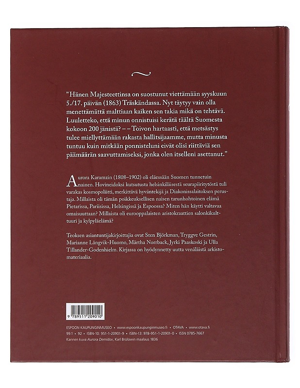 Aurora Karamzin : Aristokratian Elämää - Tietokirjat ja oppaat - 10105506395 - 1