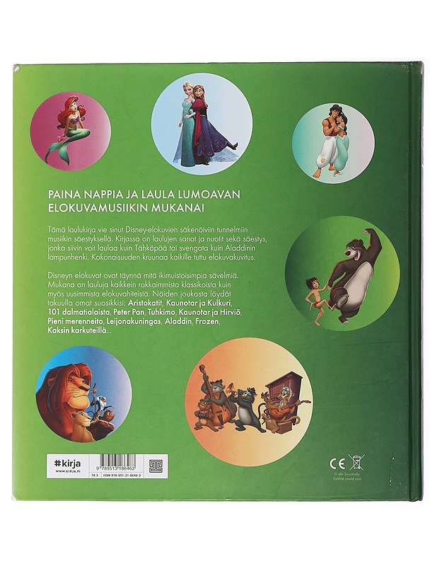 Disney : soiva laulukirja : suosituimmat elokuvasävelmät - Östergren, Martin - Lastenkirjat - 10105506452 - 1