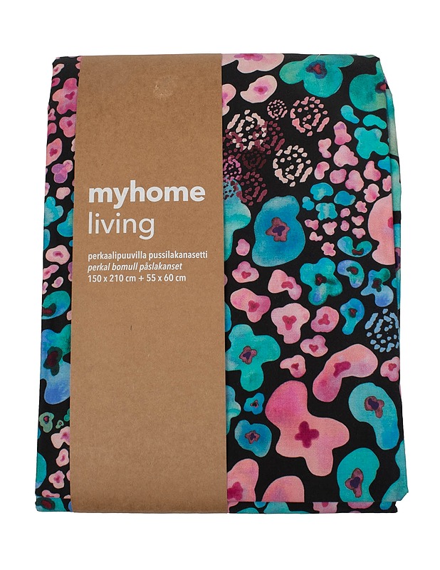 MYHOME Living Kukkapeti multi pussilakanasetti, 150x210 cm - Liinavaatteet - 10105506475 - 0