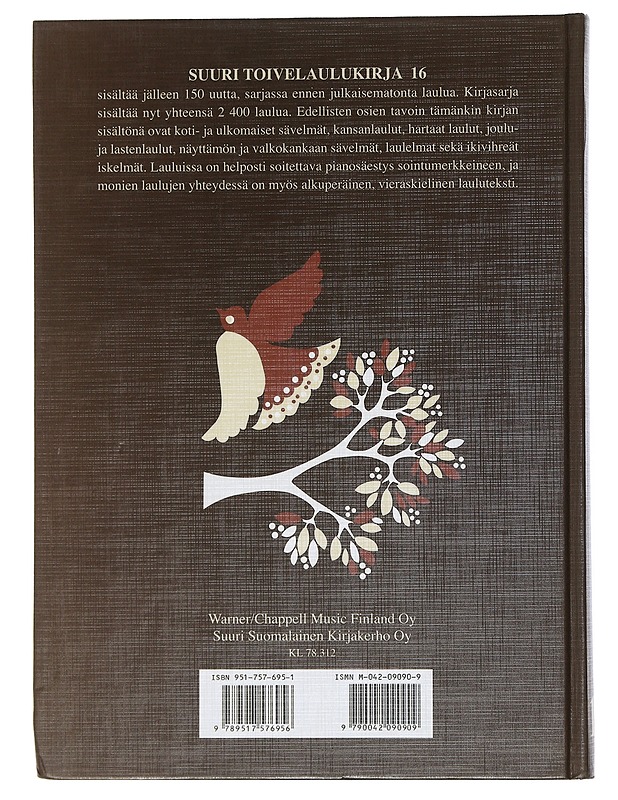 Suuri toivelaulukirja 16 - Henriksson, Raimo - Musiikki- ja elokuvakirjat - 10105506489 - 1