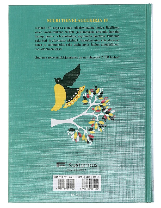 Suuri toivelaulukirja. 18 - Kari, Virpi - Musiikki- ja elokuvakirjat - 10105506490 - 1