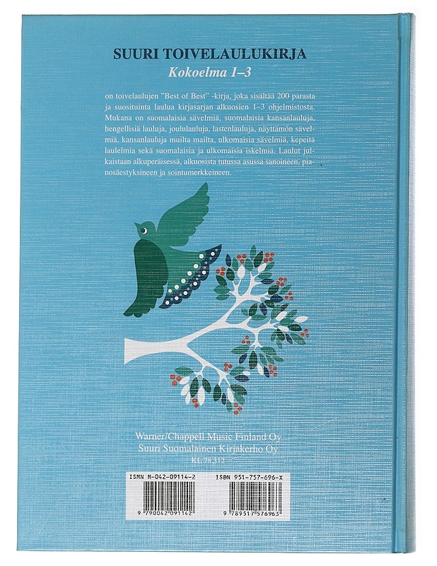 Suuri toivelaulukirja : kokoelma 1-3 - Henriksson, Raimo - Musiikki- ja elokuvakirjat - 10105506498 - 1