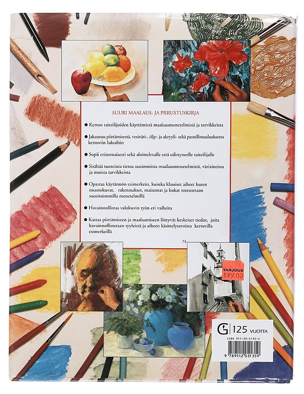 Suuri maalaus- ja piirustuskirja : piirtäminen, vesiväri, öljy, akryyli, pastelli - Harrison, Hazel - Tietokirjat ja oppaat - 10105506540 - 1