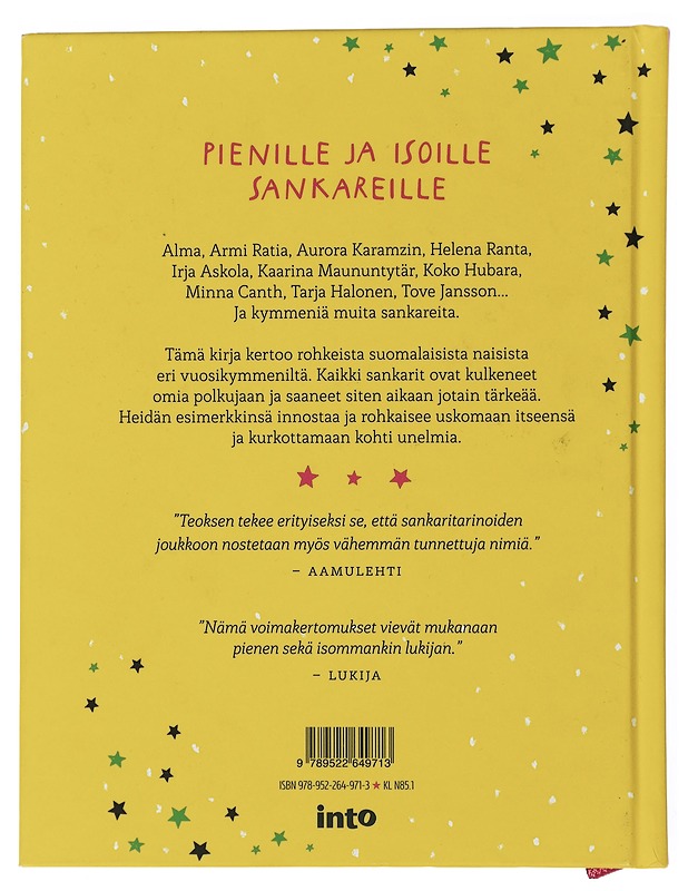 Sankaritarinoita tytöille (ja kaikille muille) - Anttonen, Taru - Elämäkerrat ja muistelmat - 10105506548 - 1