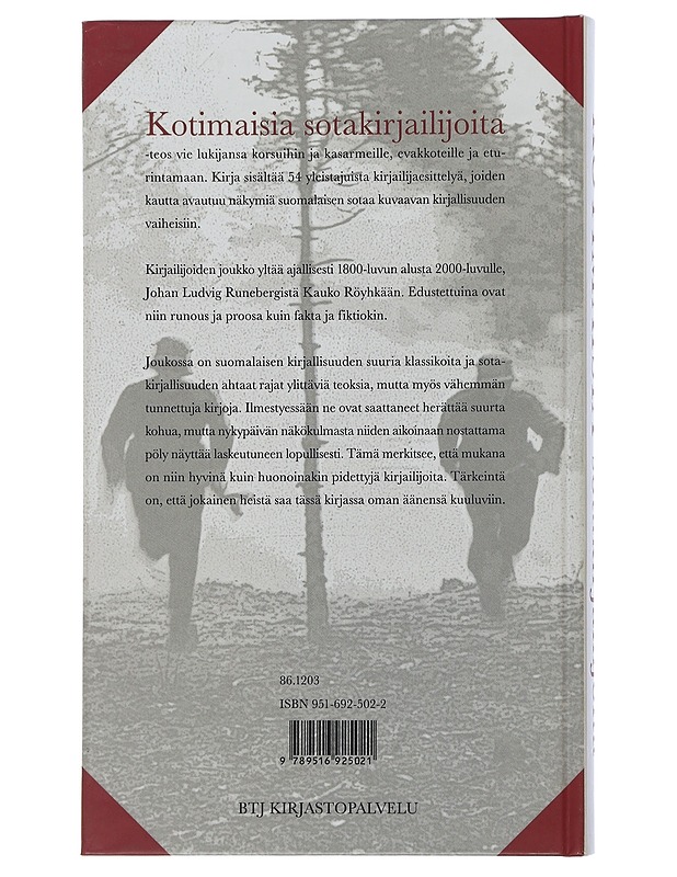 Kotimaisia sotakirjailijoita - Nevaluoma, Kari-Otso - Historiakirjat - 10105506565 - 1