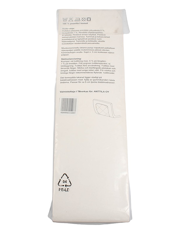 ANNO Collection muotoonommeltu lakana, 140x200x20 cm - Liinavaatteet - 10105506570 - 1