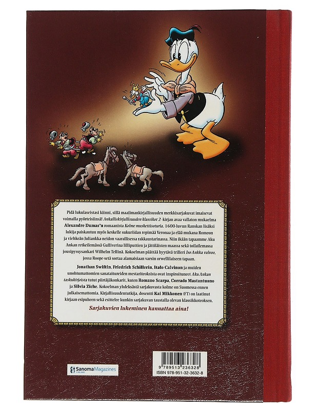 Ankalliskirjallisuuden klassikot 2 : Neljä muskettisoturia ja muita tarinoita - Hulkkonen, Hertta - Sarjakuvat - 10105506590 - 1