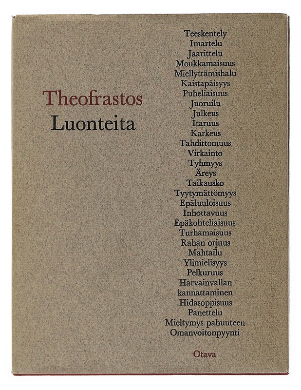 Luonteita - Theofrastos - Tietokirjat - 10105506633 - 0