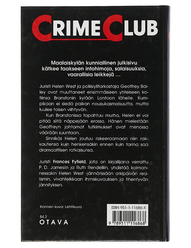 Vaaralliset leikit - Fyfield, Frances - Jännitys ja dekkarit - 10105506646 - 1