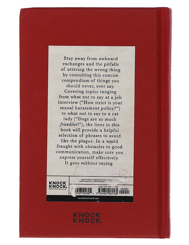 What Not To Say - Kirja lahjaksi - 10105506672 - 1