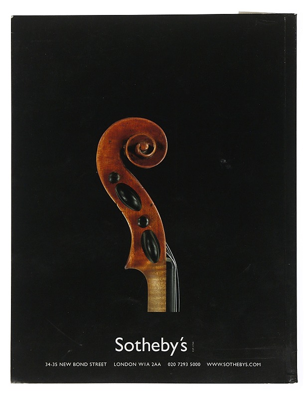 Sotheby's musical instruments london 15 july 2003 - Musiikki- ja elokuvakirjat - 10105506686 - 1