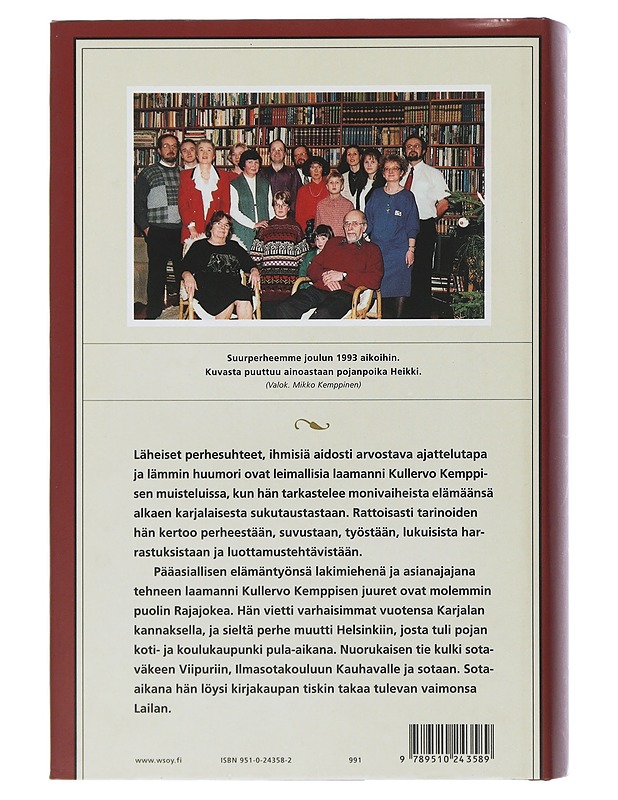 Laamanni muistelee - Kemppinen Kullervo - Elämäkerrat ja muistelmat - 10105506741 - 1