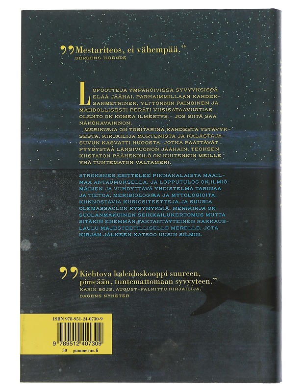 Merikirja - Strøksnes, Morten A. - Romaanit ja novellit - 10105506739 - 1